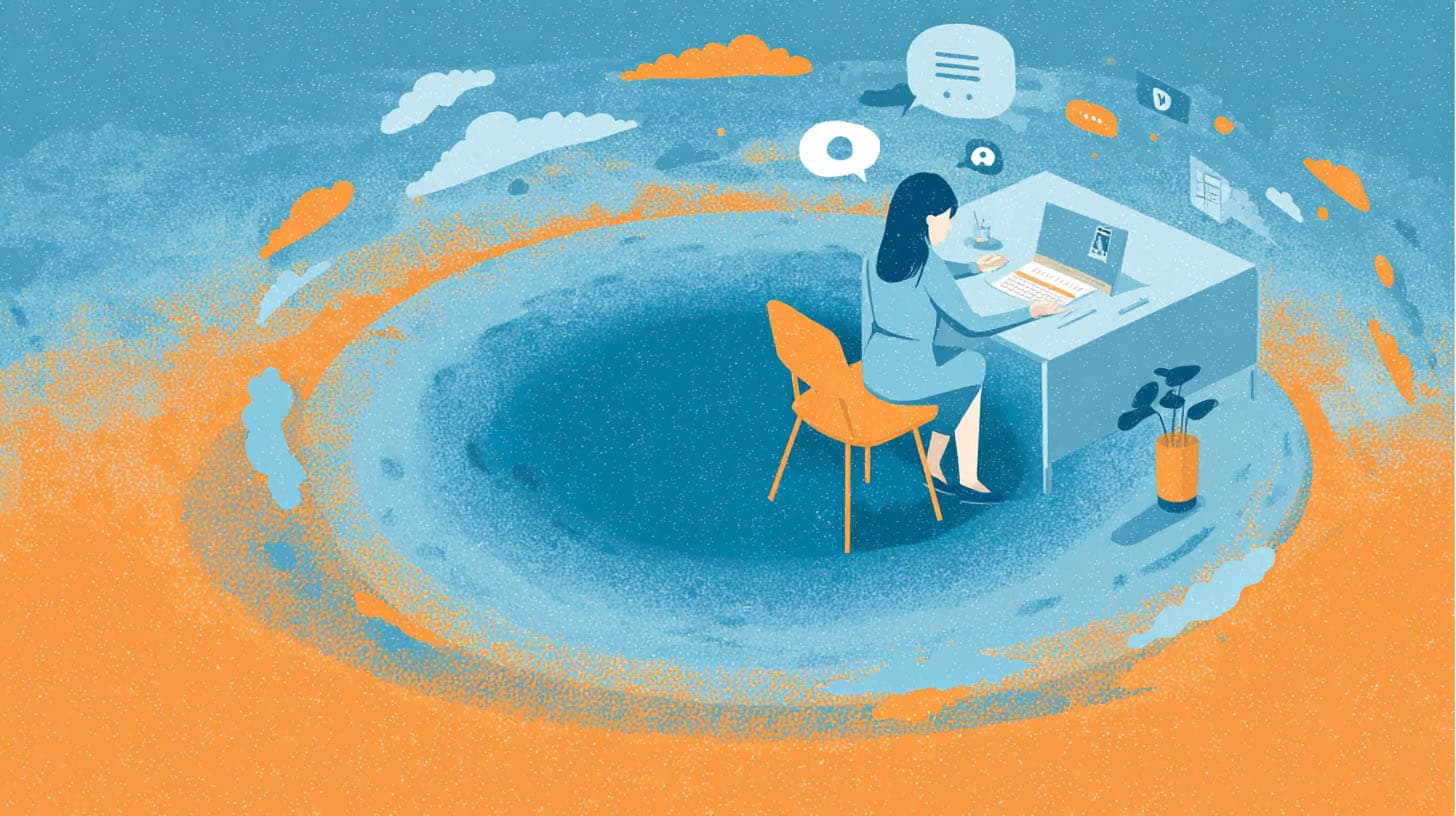 Closed-loop feedback cycle illustration