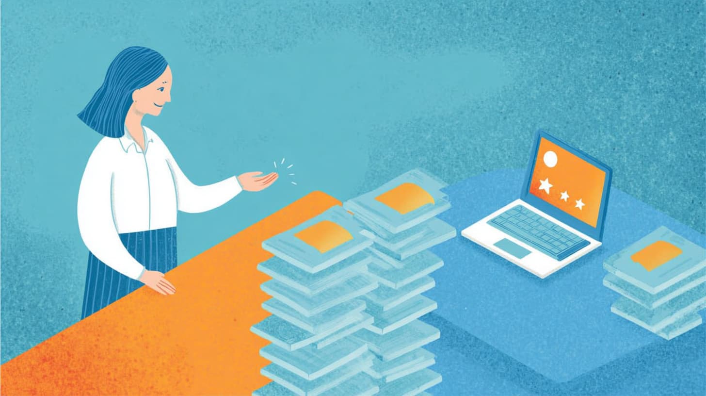 Customer satisfaction score illustration